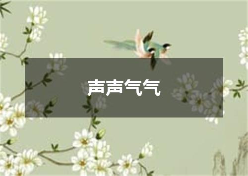 声声气气
