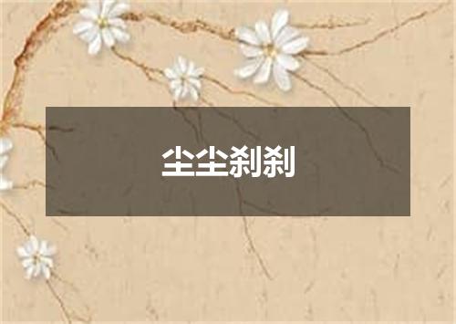 尘尘刹刹