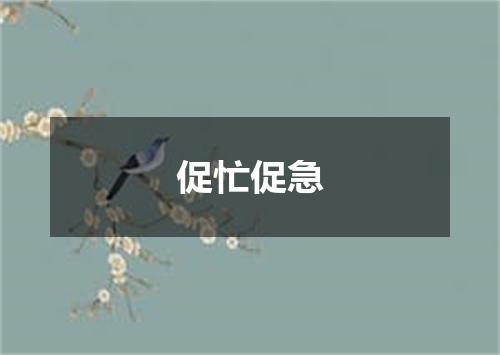 促忙促急