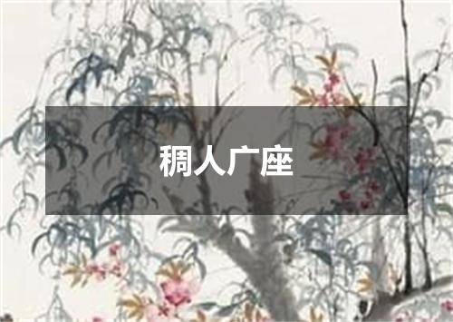 稠人广座
