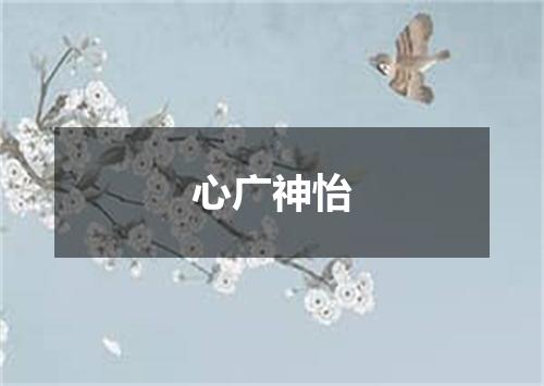 心广神怡