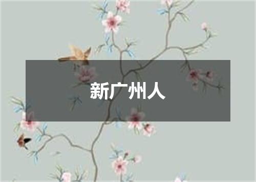 新广州人