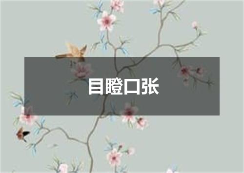目瞪口张