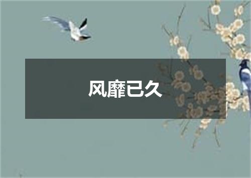 风靡已久