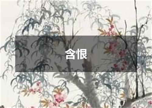 含恨