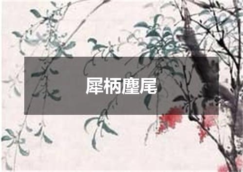 犀柄麈尾