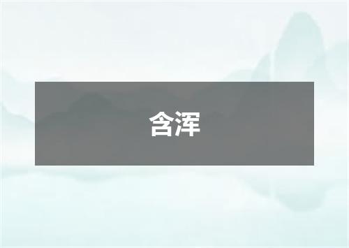 含浑