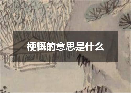 梗概的意思是什么