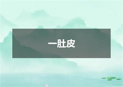 一肚皮