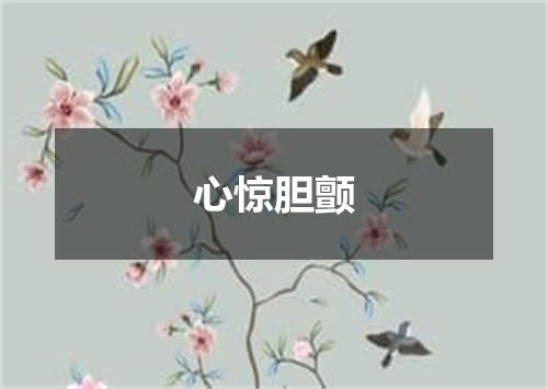 心惊胆颤