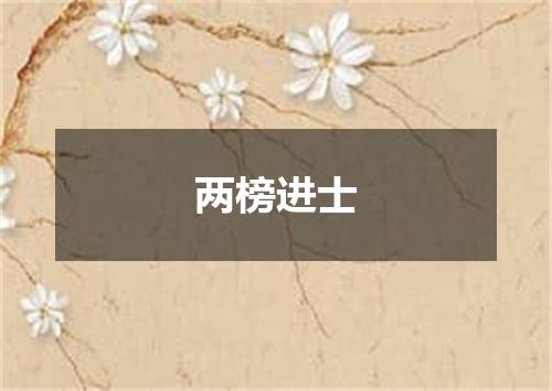 两榜进士