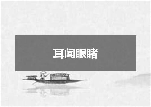 耳闻眼睹