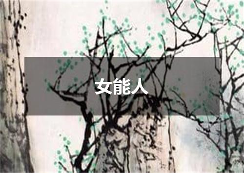 女能人