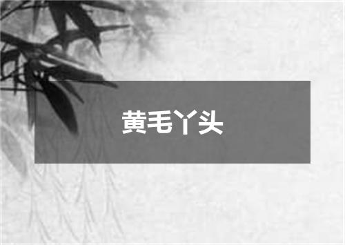 黄毛丫头