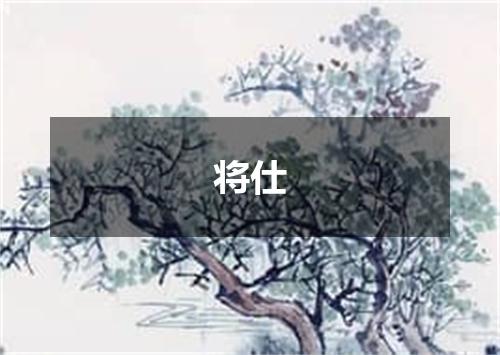 将仕