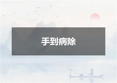 手到病除