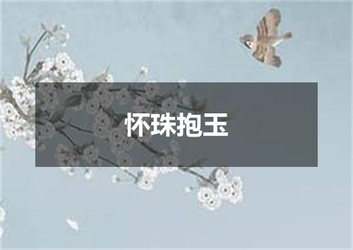 怀珠抱玉