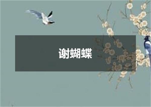 谢蝴蝶