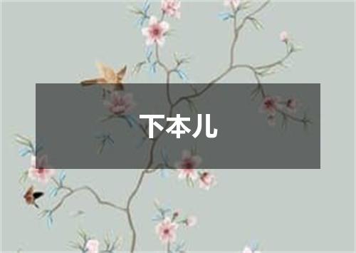 下本儿