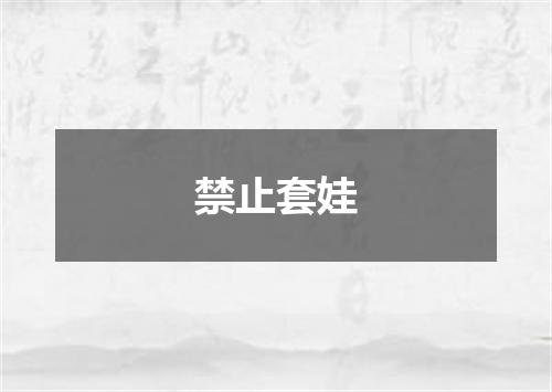 禁止套娃