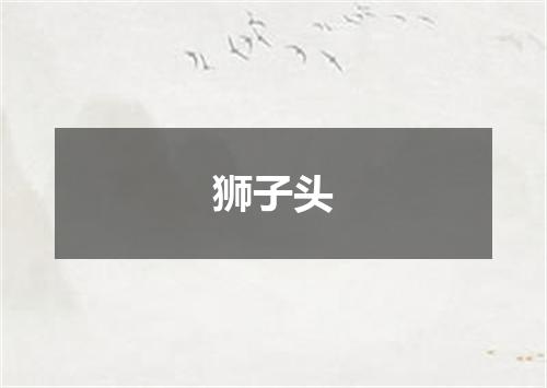 狮子头