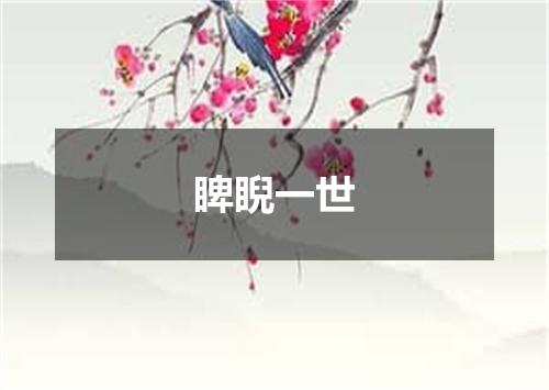 睥睨一世