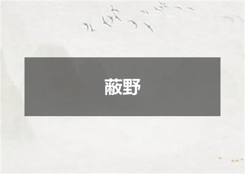 蔽野