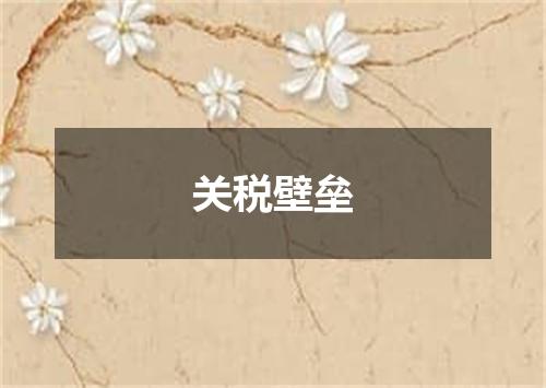 关税壁垒