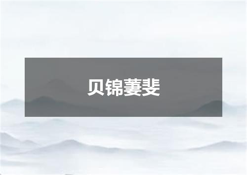 贝锦萋斐
