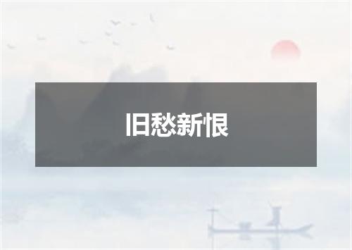旧愁新恨