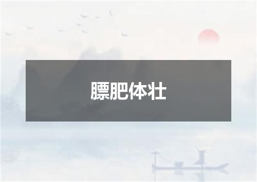 膘肥体壮