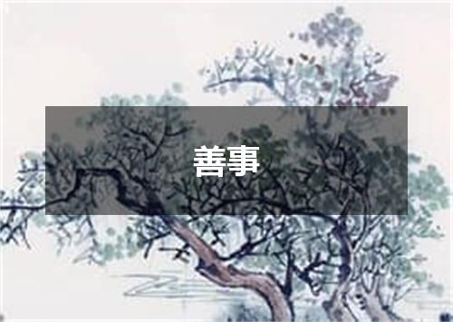 善事