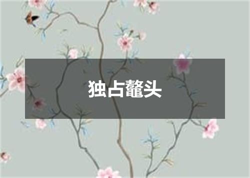 独占鼇头