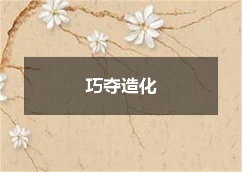 巧夺造化