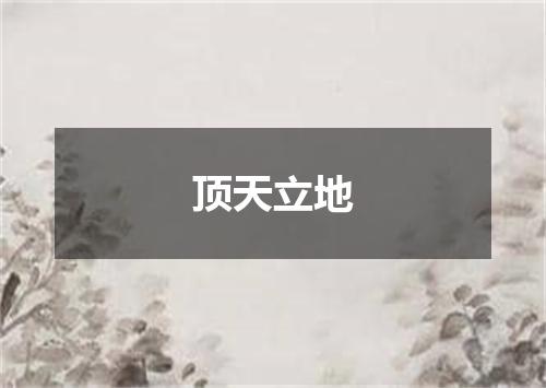 顶天立地
