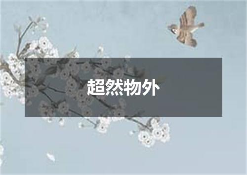 超然物外