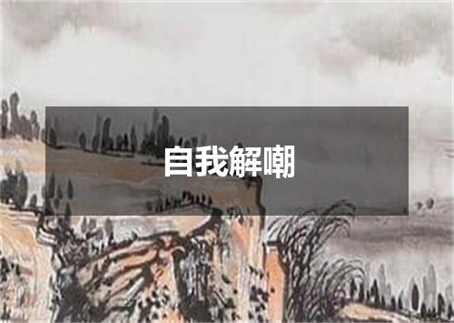 自我解嘲