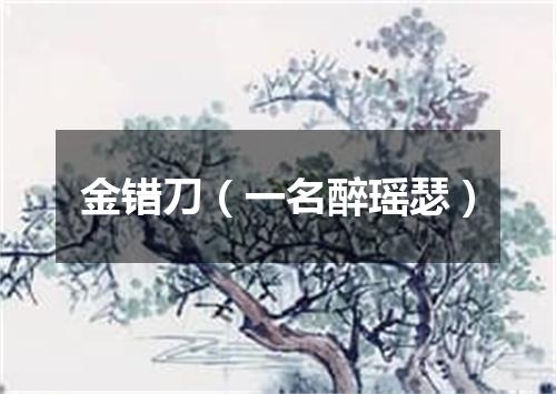 金错刀（一名醉瑶瑟）
