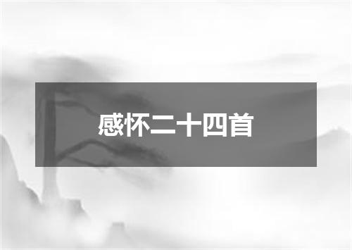 感怀二十四首