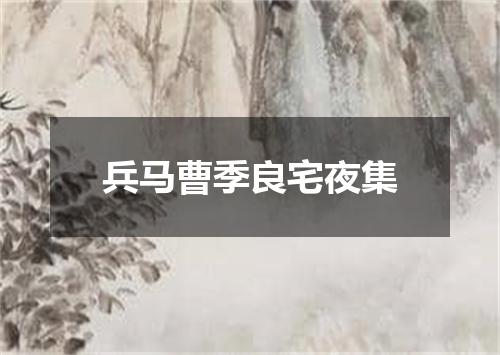 兵马曹季良宅夜集
