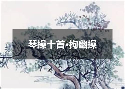 琴操十首·拘幽操