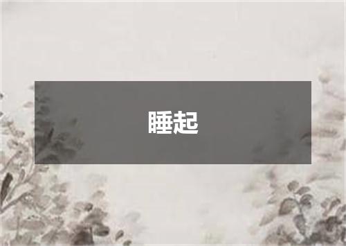 睡起