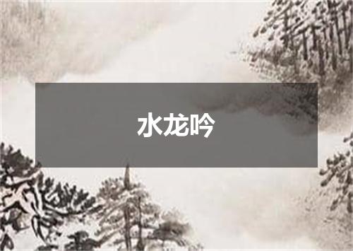 水龙吟