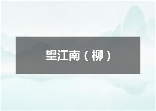 望江南（柳）