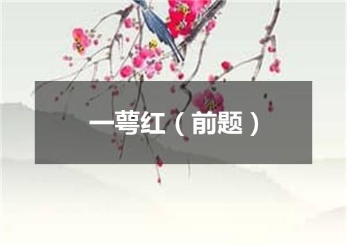 一萼红（前题）