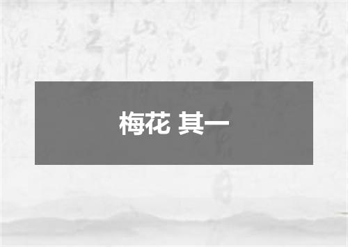 梅花 其一