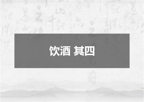 饮酒 其四