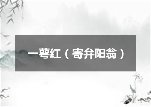 一萼红（寄弁阳翁）