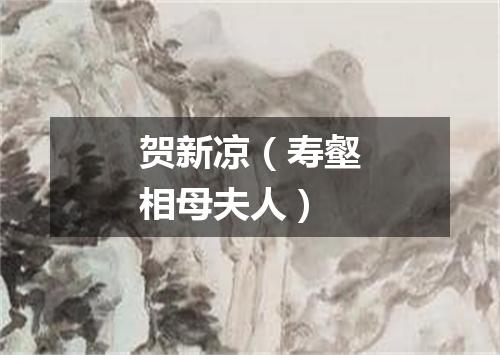 贺新凉（寿壑相母夫人）