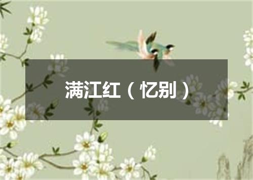 满江红（忆别）